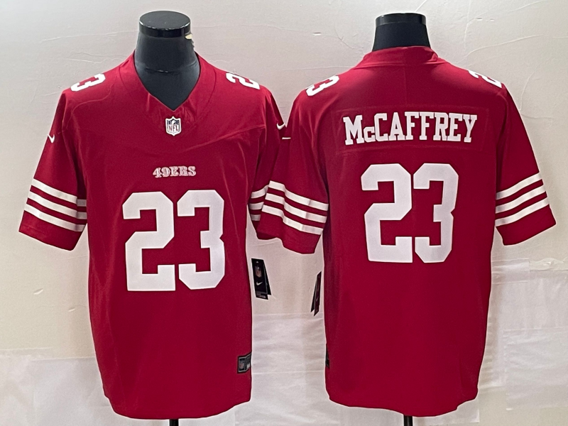 Men's San Francisco 49ers Christian McCaffrey #23 Red Jersey